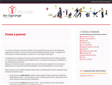 Tablet Screenshot of leolagrange-recrutement.org